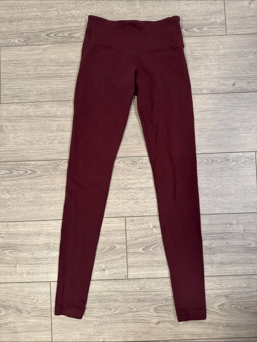 Lululemon High-Waist Burgundy Leggings—sz